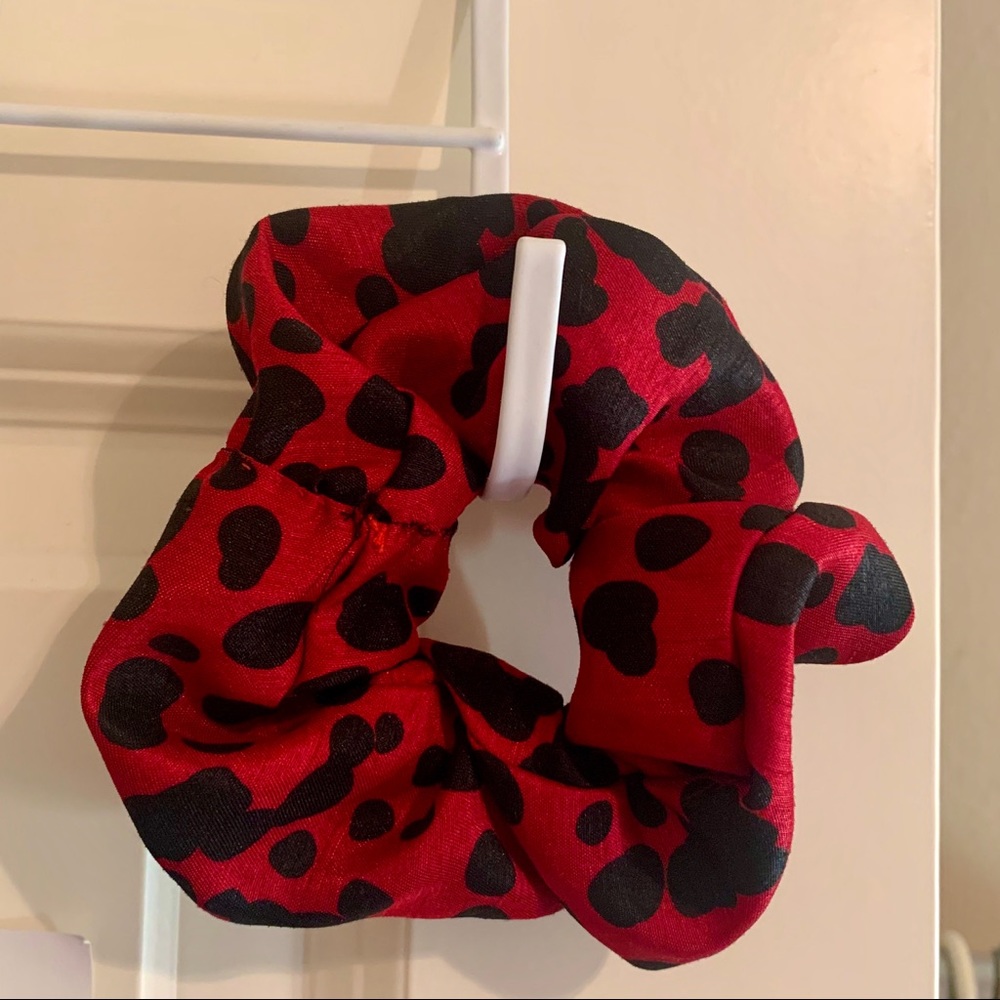 Red Polka Dot Scrunchie Handmade Never Worn